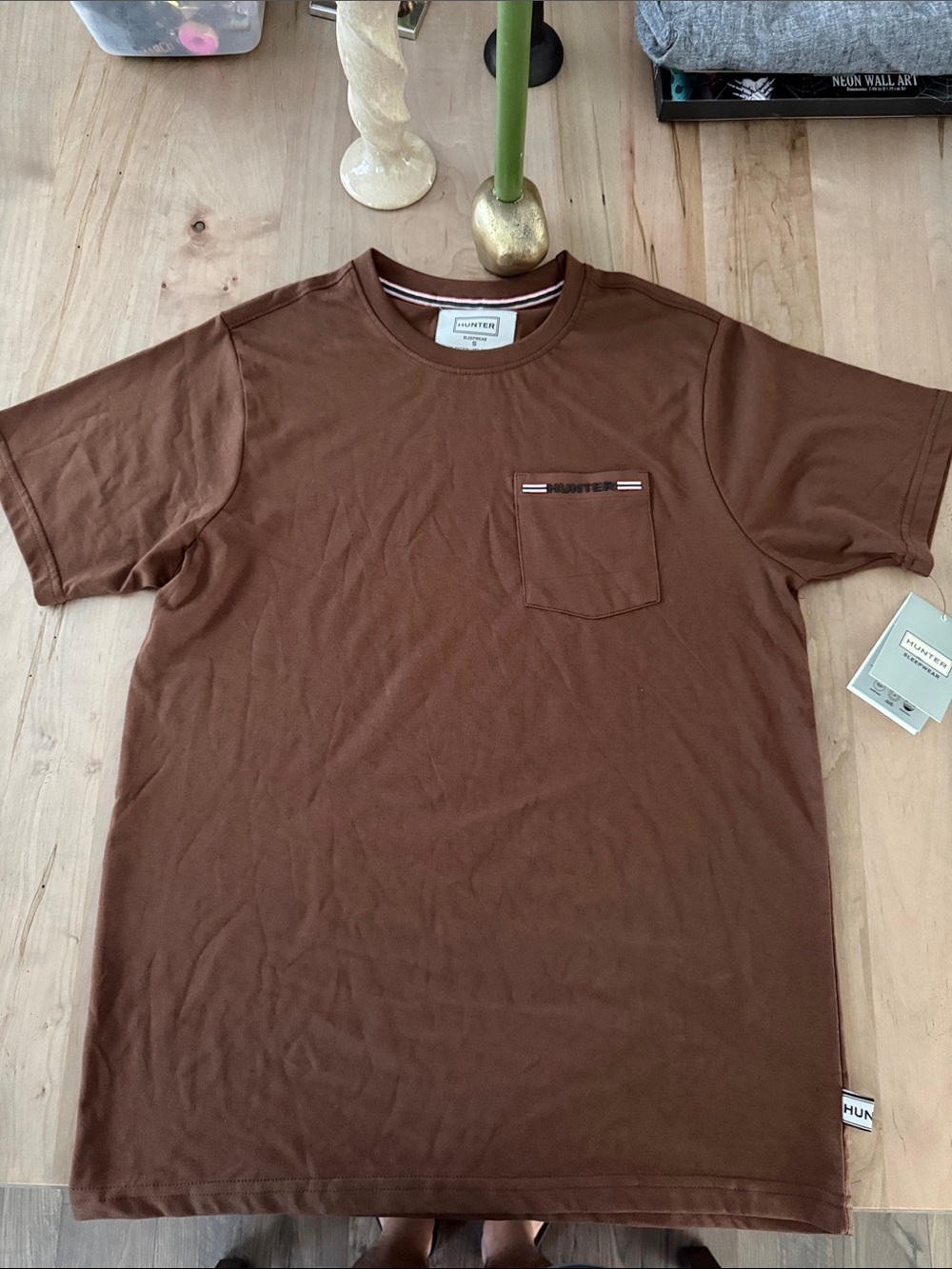 HUNTER Men’s Brown Pocket Tee